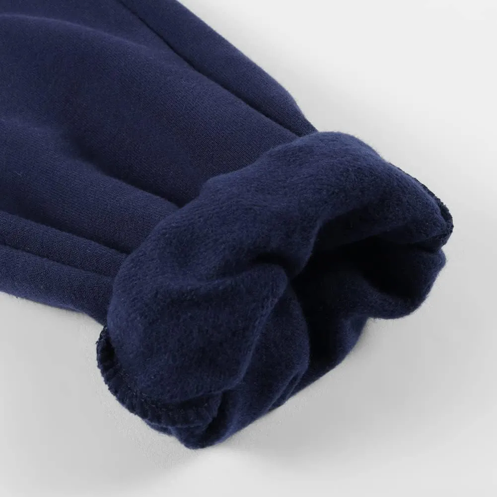 DILBYKE Boys Active Pants Fleece Jogger Sweatpants with Pockets, Thick Kids Bottom Trousers