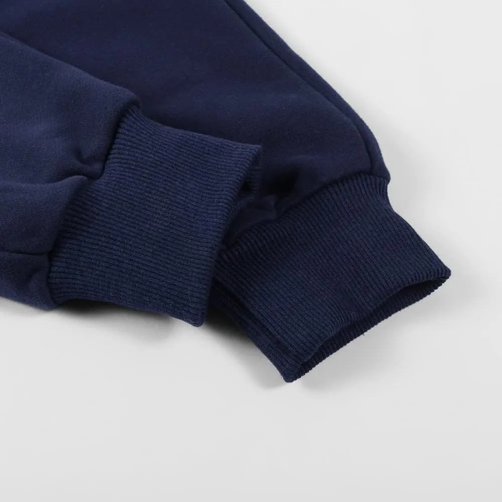 DILBYKE Boys Active Pants Fleece Jogger Sweatpants with Pockets, Thick Kids Bottom Trousers
