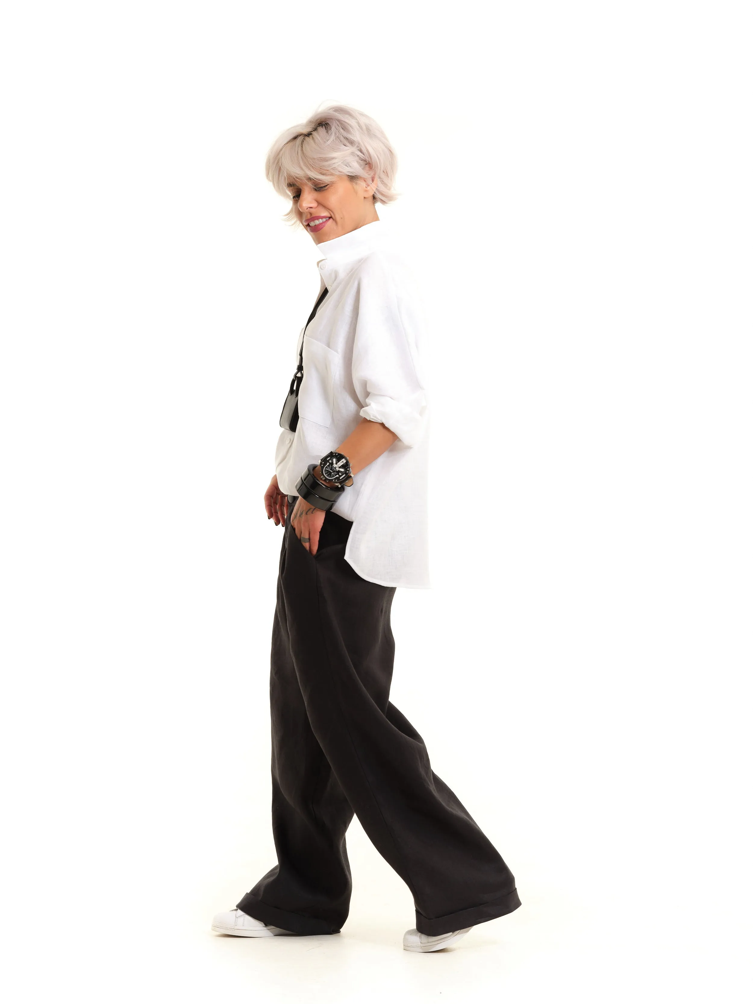 Linen Pants   Linen Shirt Outfit Set