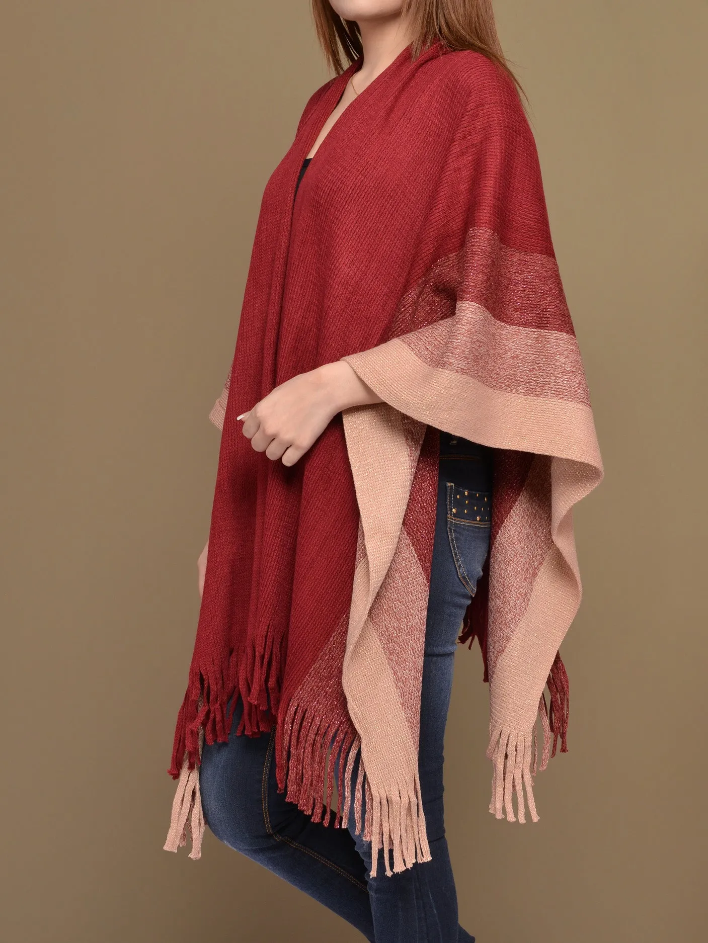 Multi-Toned Cape Shawl