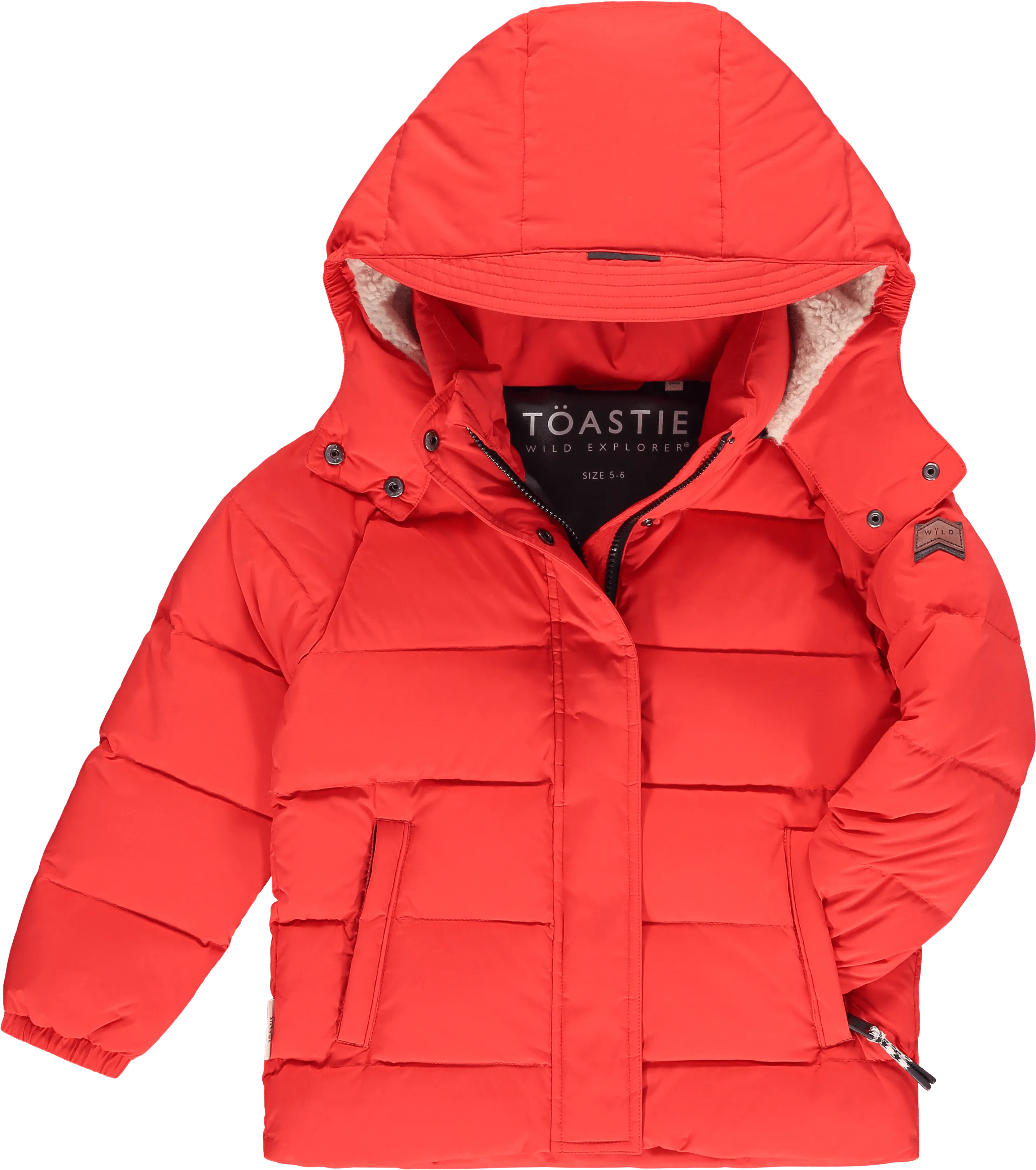 PRELVDWild Lunar Puffer in Expedition Red - 3-4y