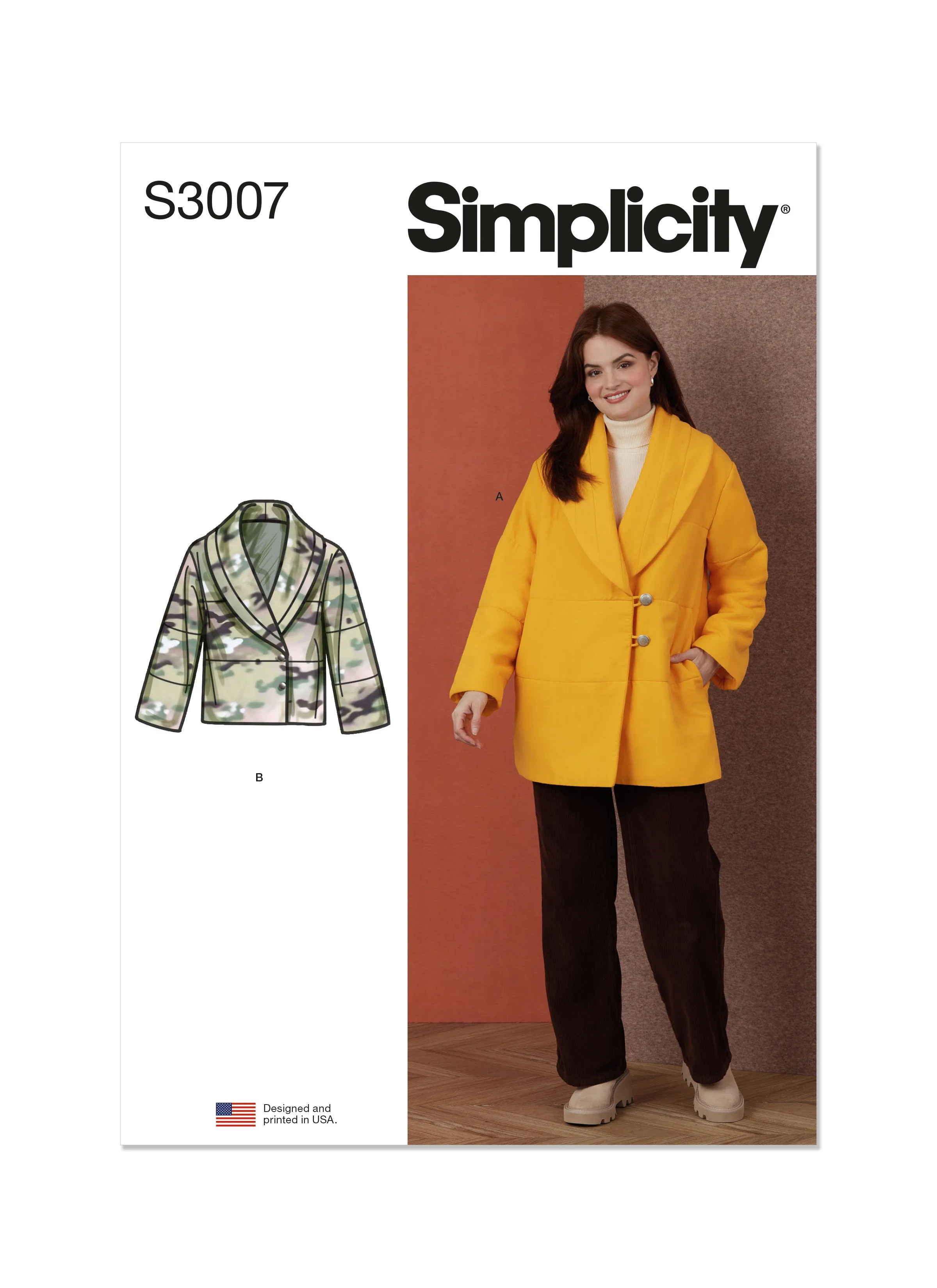 Simplicity Sewing Pattern 3007 Coat and Jacket
