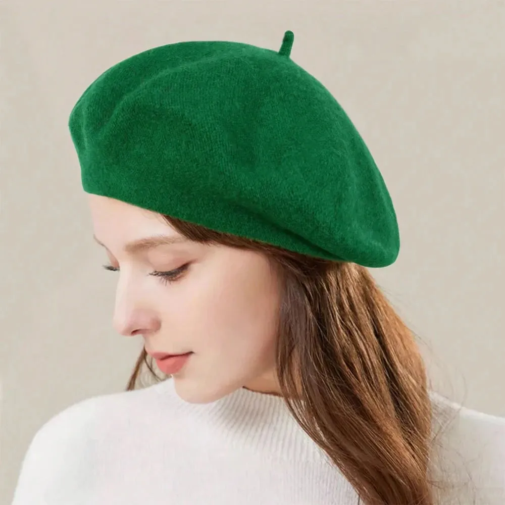 Women's Woolen Beret - Versatile Japanese Style Hat